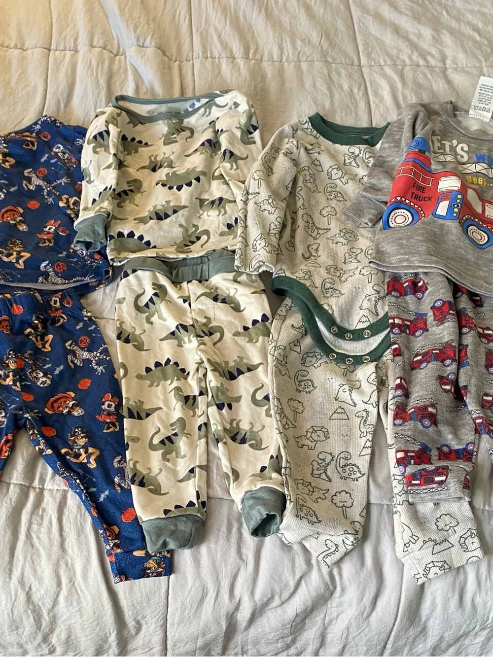 4 dúo pajama Disney Blue Minnie & Pirate Print Toddler Top